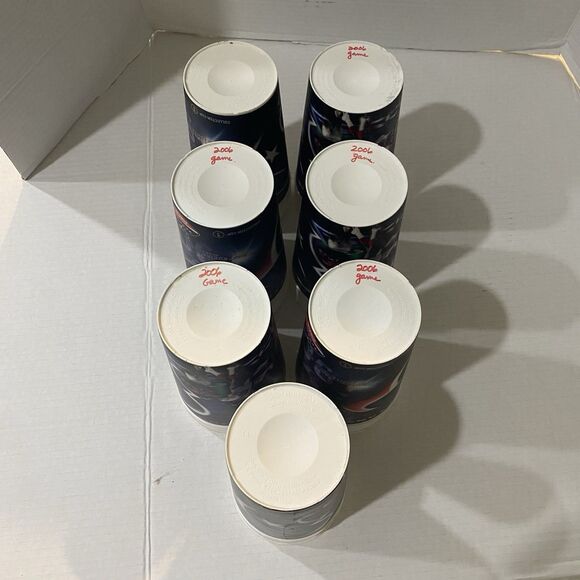 Houston Texans Vintage Souvenir Cups Lot Of 7 - Picture 8 of 8